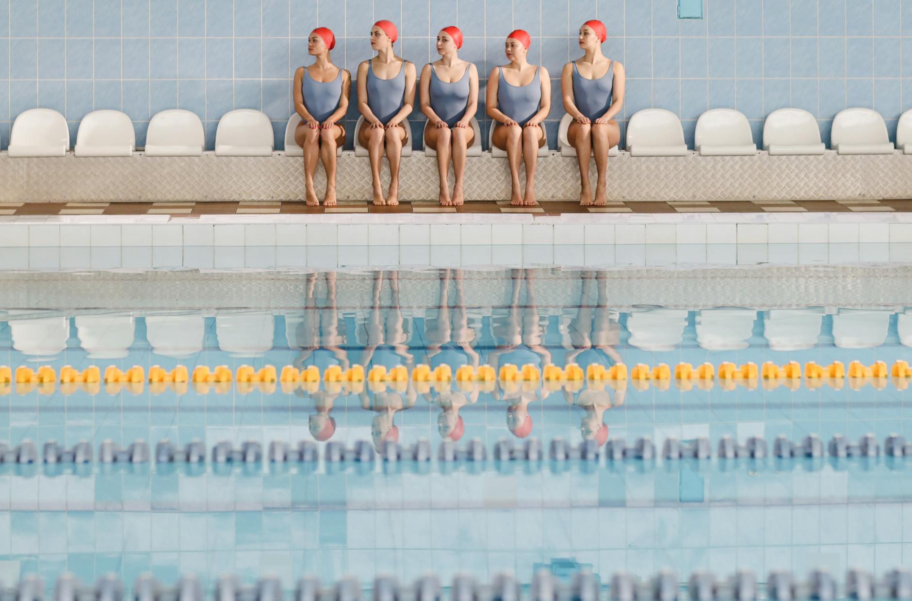 Kostenloses Stock Foto zu athleten, ausbildung, badeanzüge